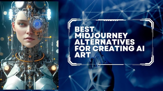 MidJourney creating stunning visuals from simple text prompts.